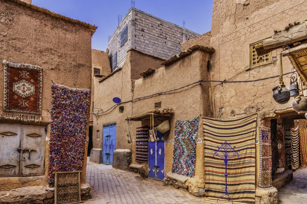 Handmade carpets and rugs in Morocco